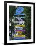 Signpost, Freeport, Grand Bahama, Bahamas, Central America-Ethel Davies-Framed Photographic Print