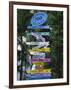 Signpost, Freeport, Grand Bahama, Bahamas, Central America-Ethel Davies-Framed Photographic Print