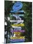 Signpost, Freeport, Grand Bahama, Bahamas, Central America-Ethel Davies-Mounted Photographic Print