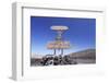 Signpost in the National Park Timanfaya, Lanzarote, Canary Islands, Spain-Markus Lange-Framed Photographic Print