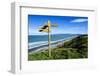 Signpost on Te Waewae Bay, Along the Road from Invercargill to Te Anau, South Island-Michael Runkel-Framed Photographic Print