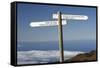 Signpost, Parque Nacional De La Caldera De Taburiente, La Palma, Canary Islands, Spain, 2009-Peter Thompson-Framed Stretched Canvas