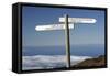 Signpost, Parque Nacional De La Caldera De Taburiente, La Palma, Canary Islands, Spain, 2009-Peter Thompson-Framed Stretched Canvas