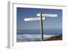 Signpost, Parque Nacional De La Caldera De Taburiente, La Palma, Canary Islands, Spain, 2009-Peter Thompson-Framed Photographic Print