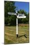 Signpost Pointing to Jane Austens House, Chawton, Hampshire-Peter Thompson-Mounted Photographic Print