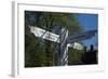 Signpost Showing the Way to North Dulwich Station Camberwell and West Norwood England-Natalie Tepper-Framed Photo