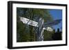 Signpost Showing the Way to North Dulwich Station Camberwell and West Norwood England-Natalie Tepper-Framed Photo