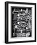 Signpost, the Louvre, Paris, France-Philippe Hugonnard-Framed Photographic Print