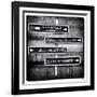 Signpost, the Louvre, Paris, France-Philippe Hugonnard-Framed Art Print