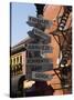 Signpost to Italian Cities, North End, 'Little Italy', Boston, Massachusetts, USA-Amanda Hall-Stretched Canvas