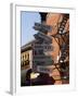 Signpost to Italian Cities, North End, 'Little Italy', Boston, Massachusetts, USA-Amanda Hall-Framed Photographic Print