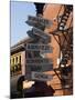 Signpost to Italian Cities, North End, 'Little Italy', Boston, Massachusetts, USA-Amanda Hall-Mounted Photographic Print