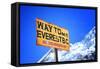 Signpost to the Mount Everest Base Camp, Nepal-PlusONE-Framed Stretched Canvas