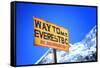 Signpost to the Mount Everest Base Camp, Nepal-PlusONE-Framed Stretched Canvas