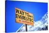 Signpost to the Mount Everest Base Camp, Nepal-PlusONE-Stretched Canvas