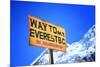 Signpost to the Mount Everest Base Camp, Nepal-PlusONE-Mounted Photographic Print