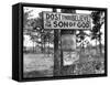 Signs along Highway-Marion Post Wolcott-Framed Stretched Canvas