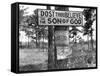 Signs along Highway-Marion Post Wolcott-Framed Stretched Canvas