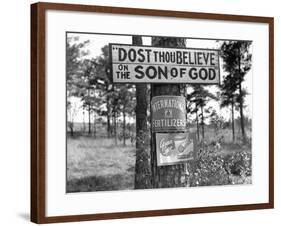 Signs along Highway-Marion Post Wolcott-Framed Photographic Print