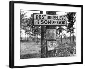 Signs along Highway-Marion Post Wolcott-Framed Photographic Print