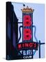 Signs for BB King's Club, Beale Street Entertainment Area, Memphis, Tennessee, USA-Walter Bibikow-Stretched Canvas