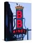 Signs for BB King's Club, Beale Street Entertainment Area, Memphis, Tennessee, USA-Walter Bibikow-Stretched Canvas