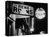 Signs for Reno Rooms, Silver Dollar Club, and Cafe at Night, for Workers of Grand Coulee Dam-Margaret Bourke-White-Stretched Canvas