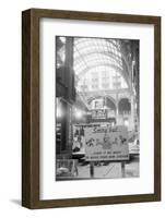 Signs Hanging over Renovation-null-Framed Photographic Print