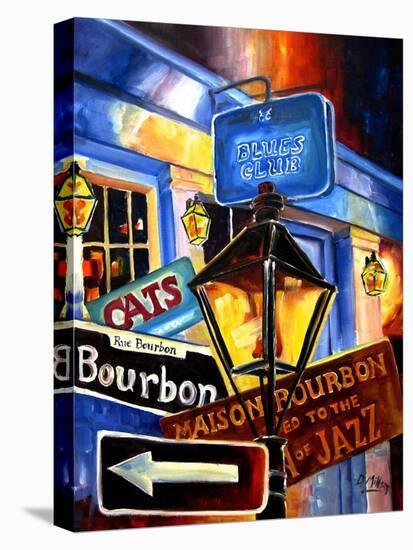 Signs of Bourbon Street-Diane Millsap-Stretched Canvas