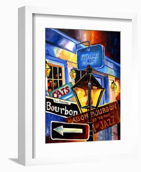 Signs of Bourbon Street-Diane Millsap-Framed Art Print