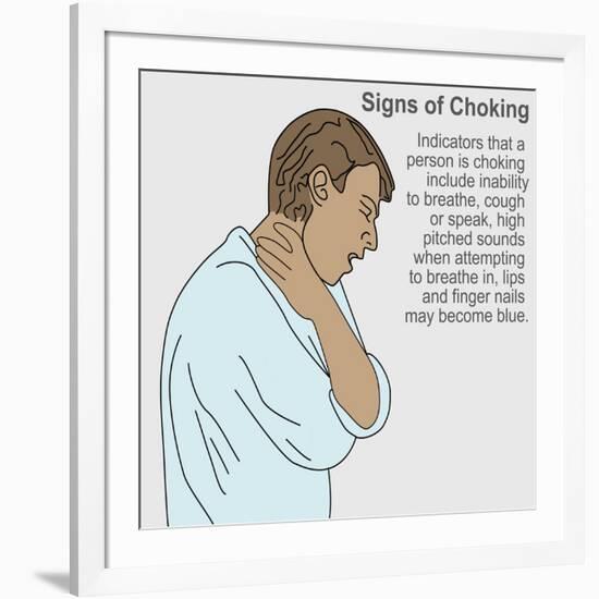 Signs of Choking-Gwen Shockey-Framed Giclee Print
