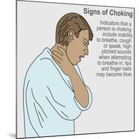 Signs of Choking-Gwen Shockey-Mounted Giclee Print