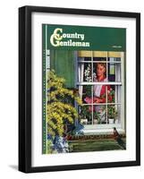 "Signs of Spring," Country Gentleman Cover, April 1, 1947-Rudy Pott-Framed Giclee Print
