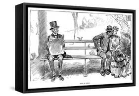 Signs of Spring-Charles Dana Gibson-Framed Stretched Canvas