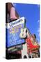 Signs on Broadway Street, Nashville, Tennessee, United States of America, North America-Richard Cummins-Stretched Canvas