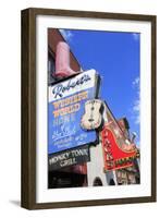 Signs on Broadway Street, Nashville, Tennessee, United States of America, North America-Richard Cummins-Framed Photographic Print