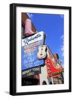 Signs on Broadway Street, Nashville, Tennessee, United States of America, North America-Richard Cummins-Framed Photographic Print