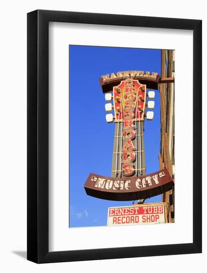 Signs on Broadway Street, Nashville, Tennessee, United States of America, North America-Richard Cummins-Framed Photographic Print