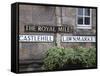 Signs, Royal Mile, Edinburgh, Lothian, Scotland, Uk-Amanda Hall-Framed Stretched Canvas