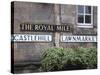 Signs, Royal Mile, Edinburgh, Lothian, Scotland, Uk-Amanda Hall-Stretched Canvas