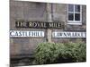 Signs, Royal Mile, Edinburgh, Lothian, Scotland, Uk-Amanda Hall-Mounted Photographic Print