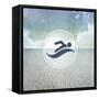 Signs_SeaLife_Swimmer2-LightBoxJournal-Framed Stretched Canvas