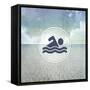 Signs_SeaLife_Swimmer-LightBoxJournal-Framed Stretched Canvas