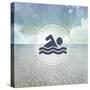 Signs_SeaLife_Swimmer-LightBoxJournal-Stretched Canvas