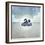 Signs_SeaLife_Swimmer-LightBoxJournal-Framed Giclee Print