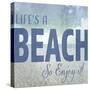 Signs_SeaLife_Typography_Life'sABeach-LightBoxJournal-Stretched Canvas