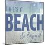 Signs_SeaLife_Typography_Life'sABeach-LightBoxJournal-Mounted Giclee Print