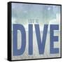 Signs_SeaLife_Typography_LiveToDive-LightBoxJournal-Framed Stretched Canvas