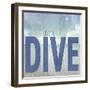 Signs_SeaLife_Typography_LiveToDive-LightBoxJournal-Framed Premium Giclee Print