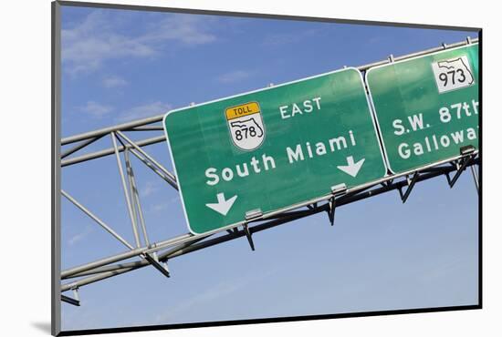 Signs, South Miami, Florida Keys, Florida, Usa-Axel Schmies-Mounted Photographic Print